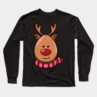 Cute Reindeer for Christmas Long Sleeve T-Shirt